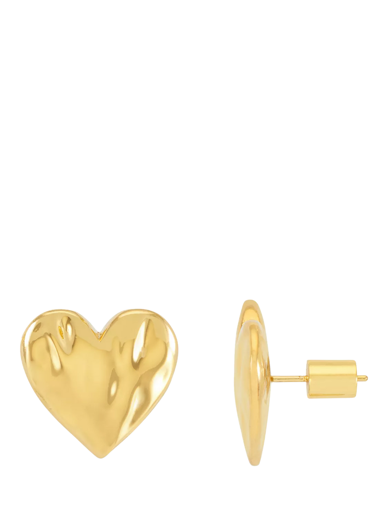 Estella Bartlett oversized molten heart stud earrings - British product