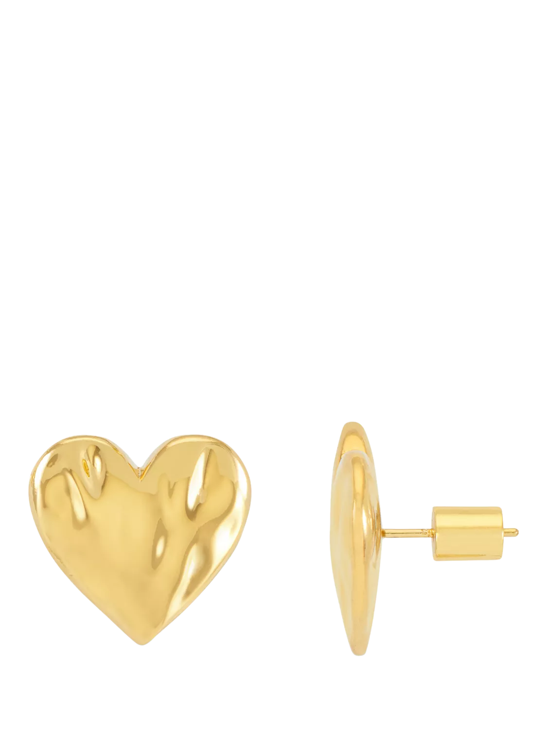 Estella Bartlett oversized molten heart stud earrings - British product