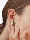 Estella Bartlett oversized molten heart stud earrings - British product