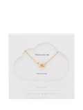 Estella Bartlett Double Linked Flower Necklace gold plated brass - British product