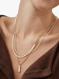 Estella Bartlett herringbone chain necklace gold silver, imported from the UK