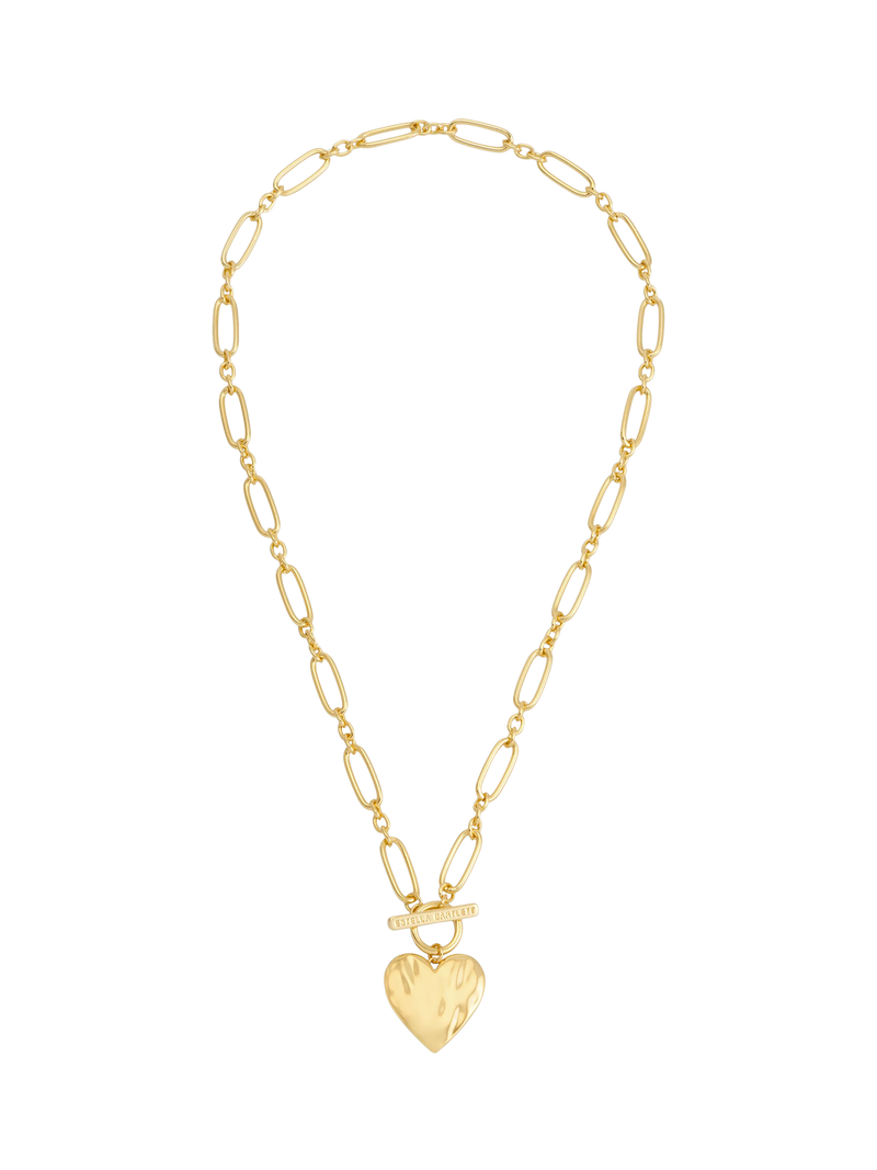 Estella Bartlett Waterproof Oversized Molten Heart Necklace