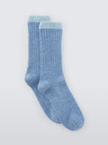 John Lewis Sparkle Tip Wool Blend Crew Socks