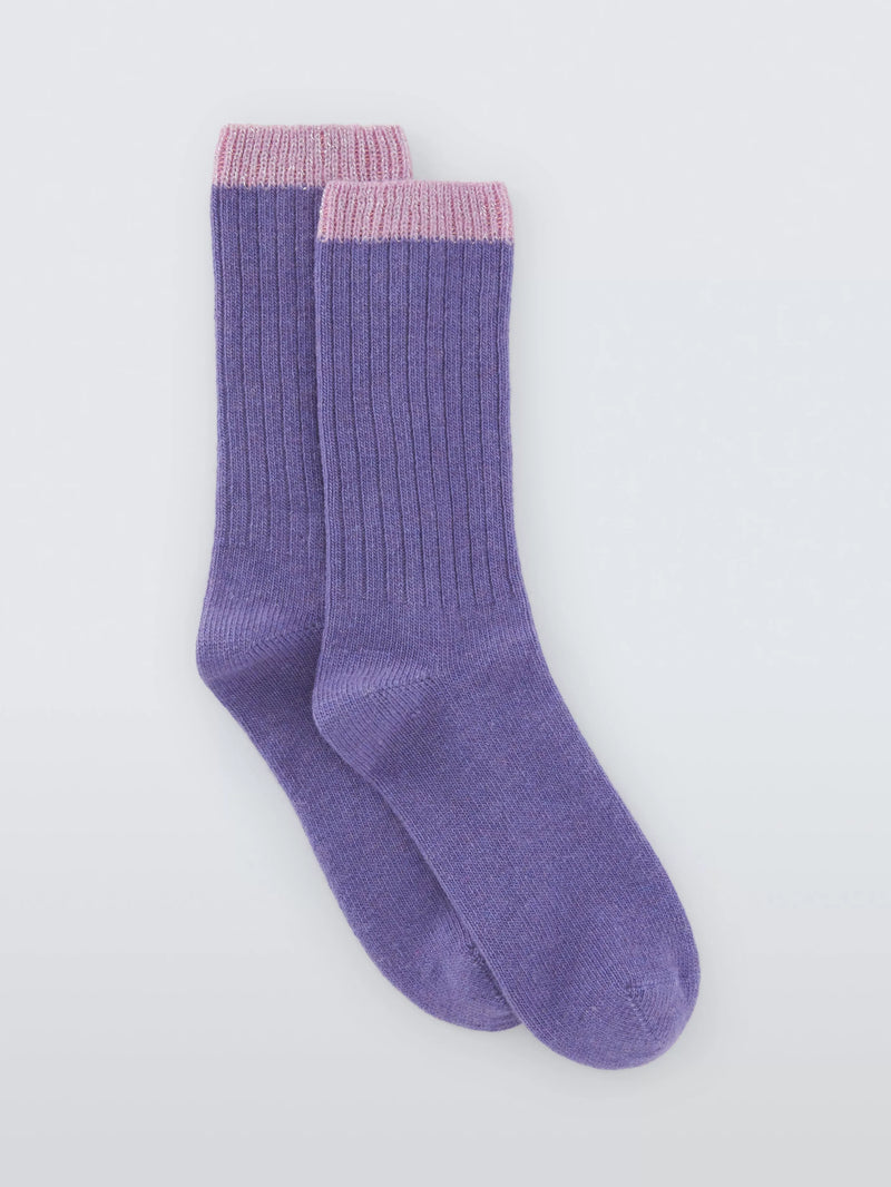 John Lewis sparkle tip wool blend crew socks (British brand)