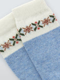 John Lewis wool blend crew socks blue - British product