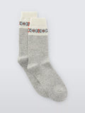 John Lewis Fair Isle crew socks wool blend cashmere - British product