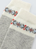 John Lewis Fair Isle crew socks wool blend cashmere - British product