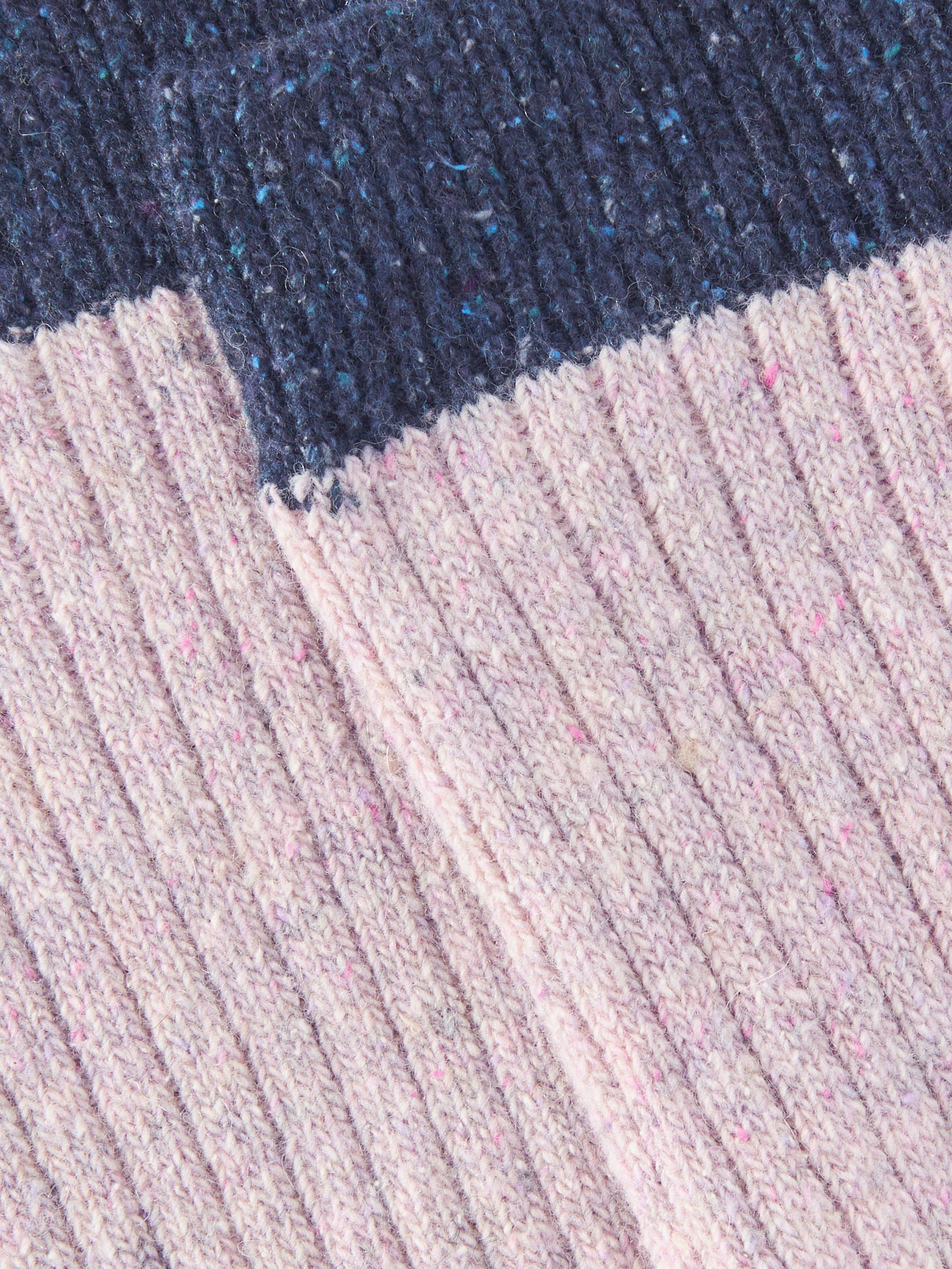 John Lewis rib wool silk blend knee high socks, UK version