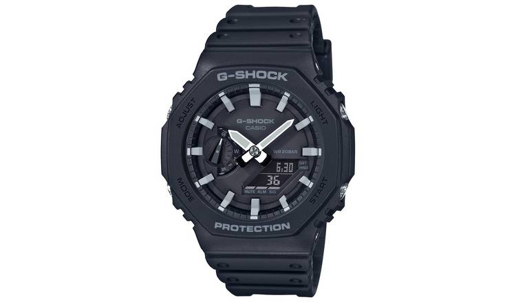 Casio G-SHOCK octagon watch black resin strap, UK version