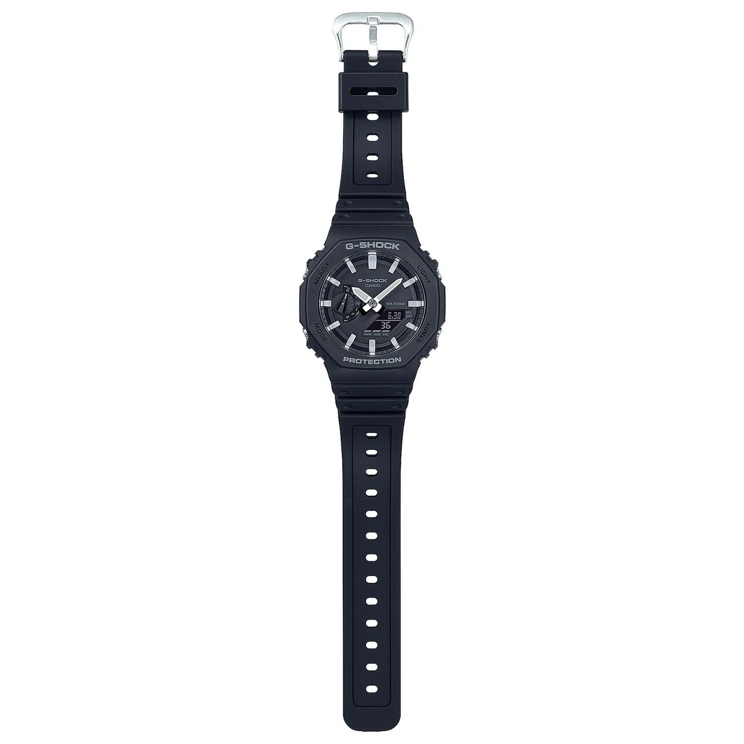 Casio G-SHOCK octagon watch black resin strap, UK version