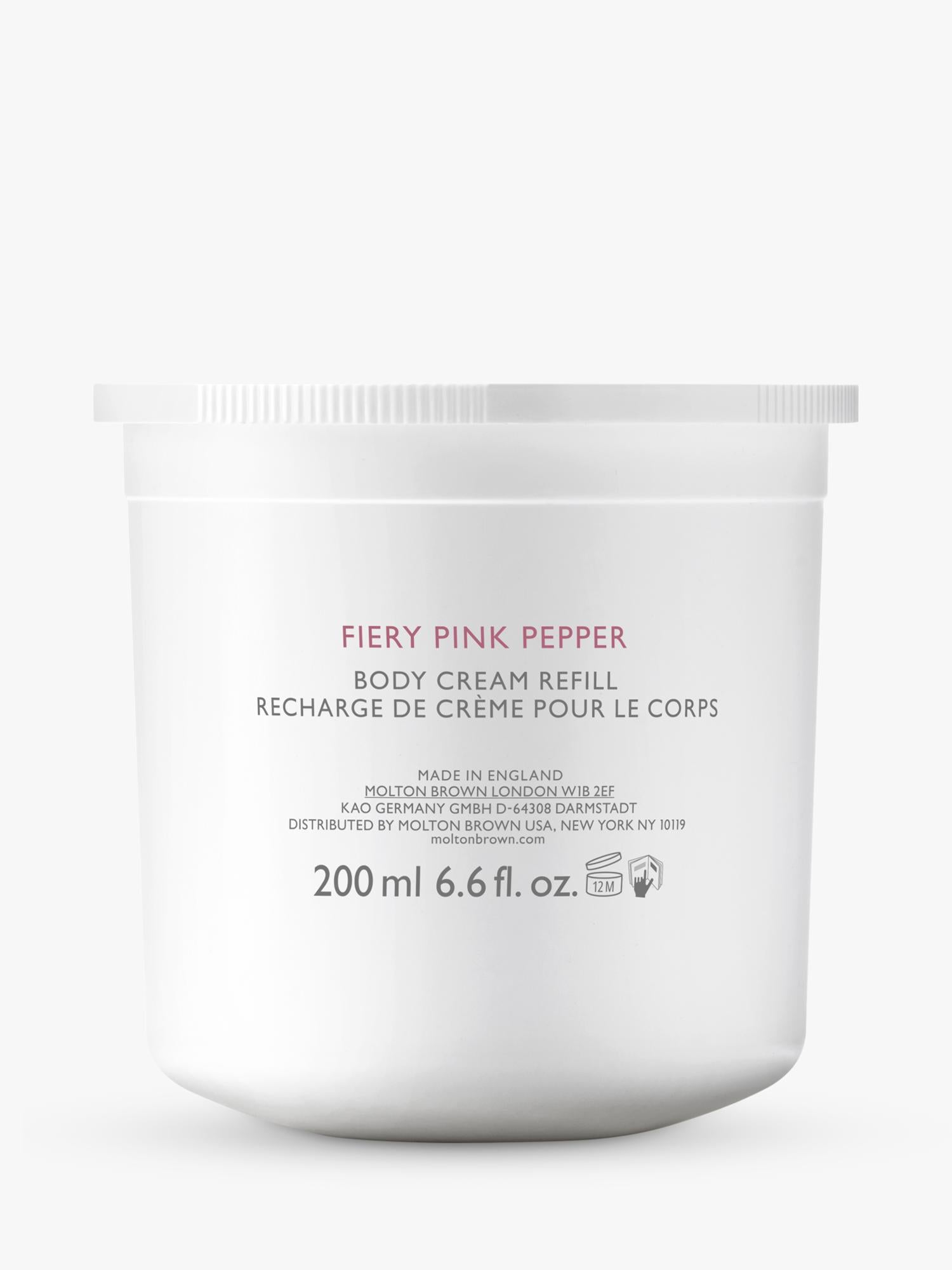 Molton Brown Fiery Pink Pepper body cream refill 200ml, UK version
