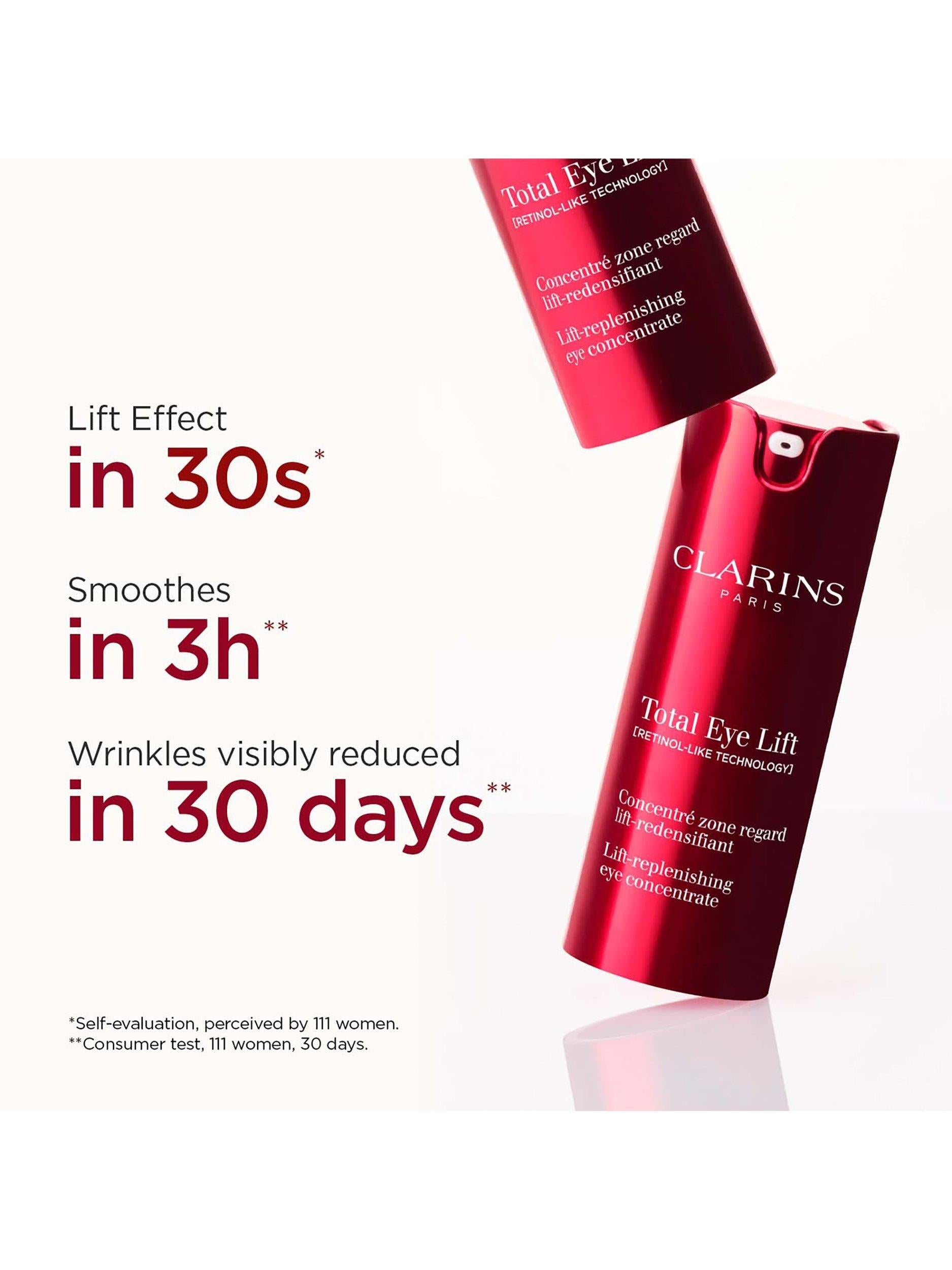 Clarins Total Eye Lift refillable eye serum 15ml - British product