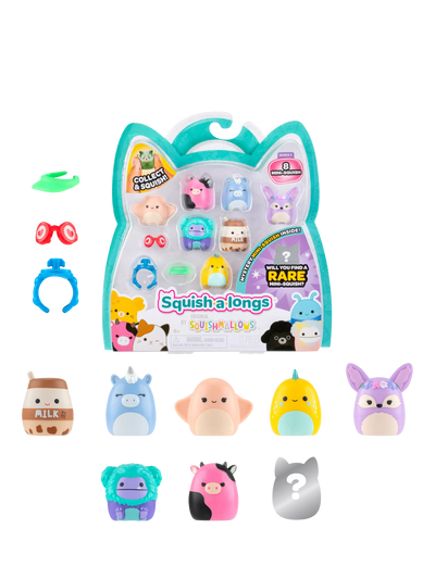 John Lewis Squishmallows Squish-a-longs Wave 4 Mini Squish Toys Pack of 8- Buy online at McGrocer