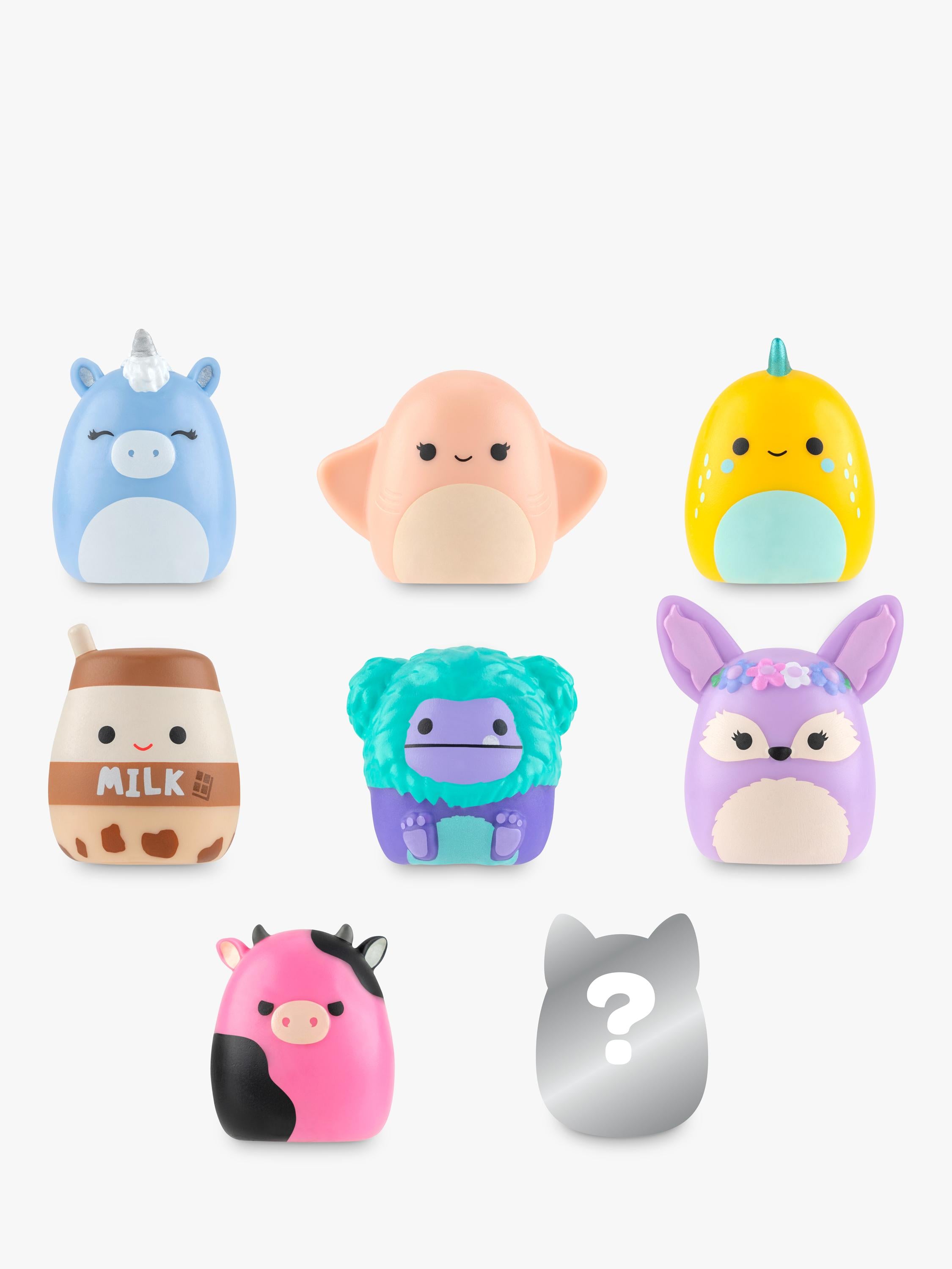 Squishmallows Squish-a-longs mini collectibles pack of 8 one-inch (British brand)
