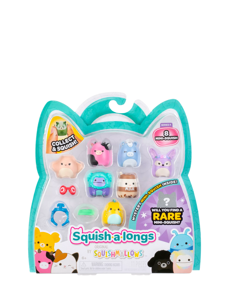 Squishmallows Squish-a-longs mini collectibles pack of 8 one-inch (British brand)