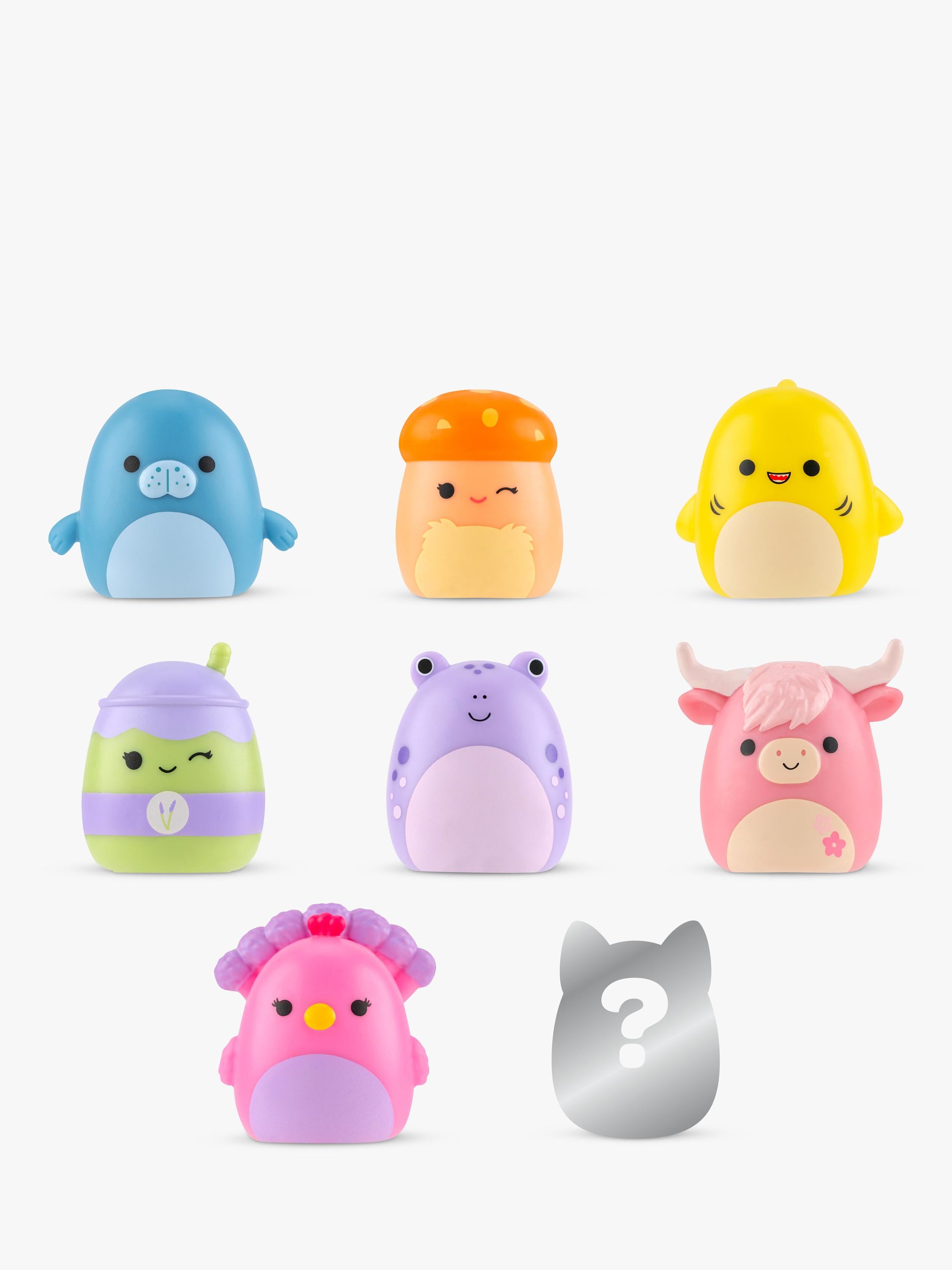 Squishmallows Squish-a-longs mini squish 8-pack, imported from the UK