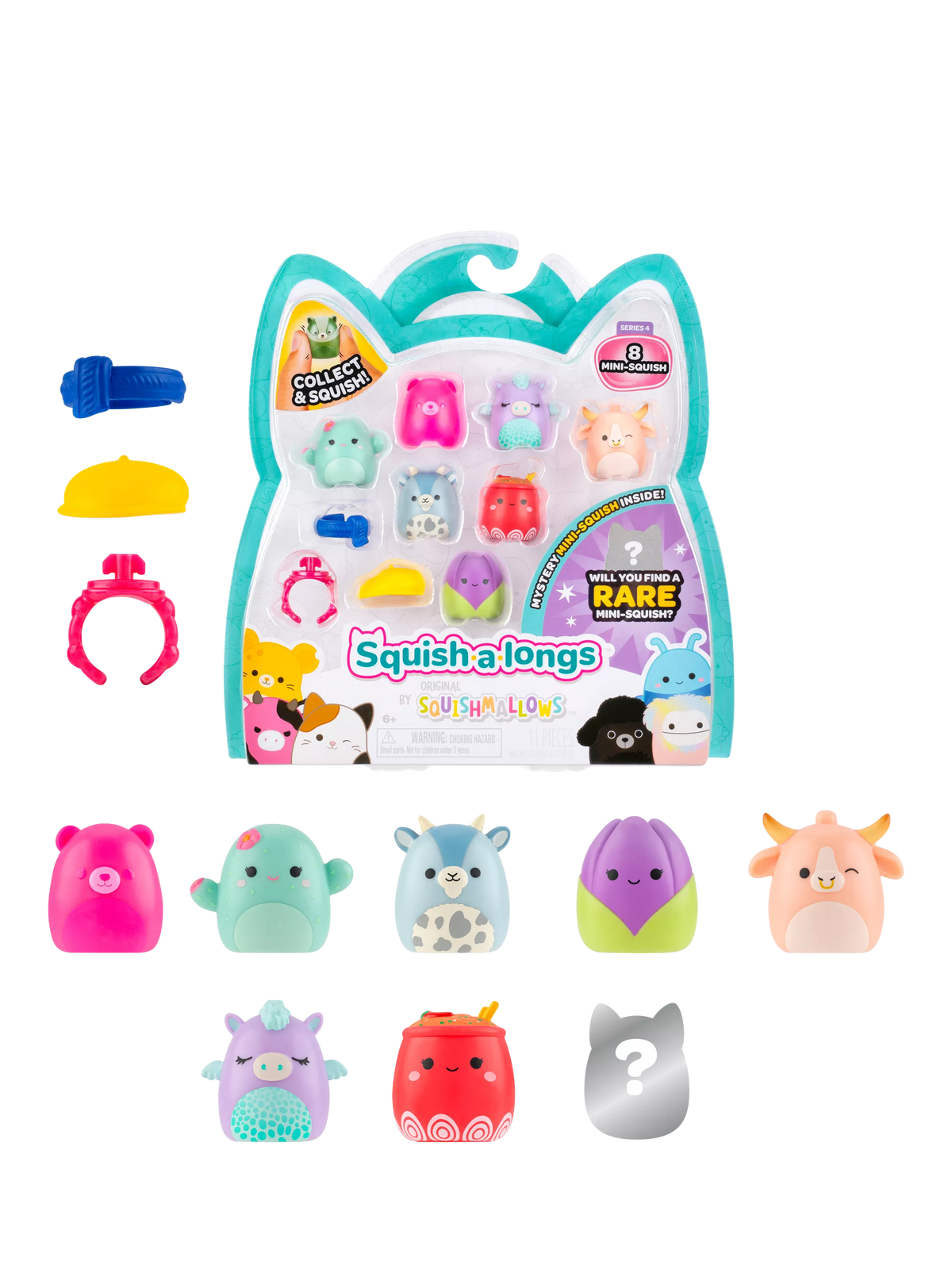 Squishmallows Squish-a-longs Mini Squish 8-pack (British brand)