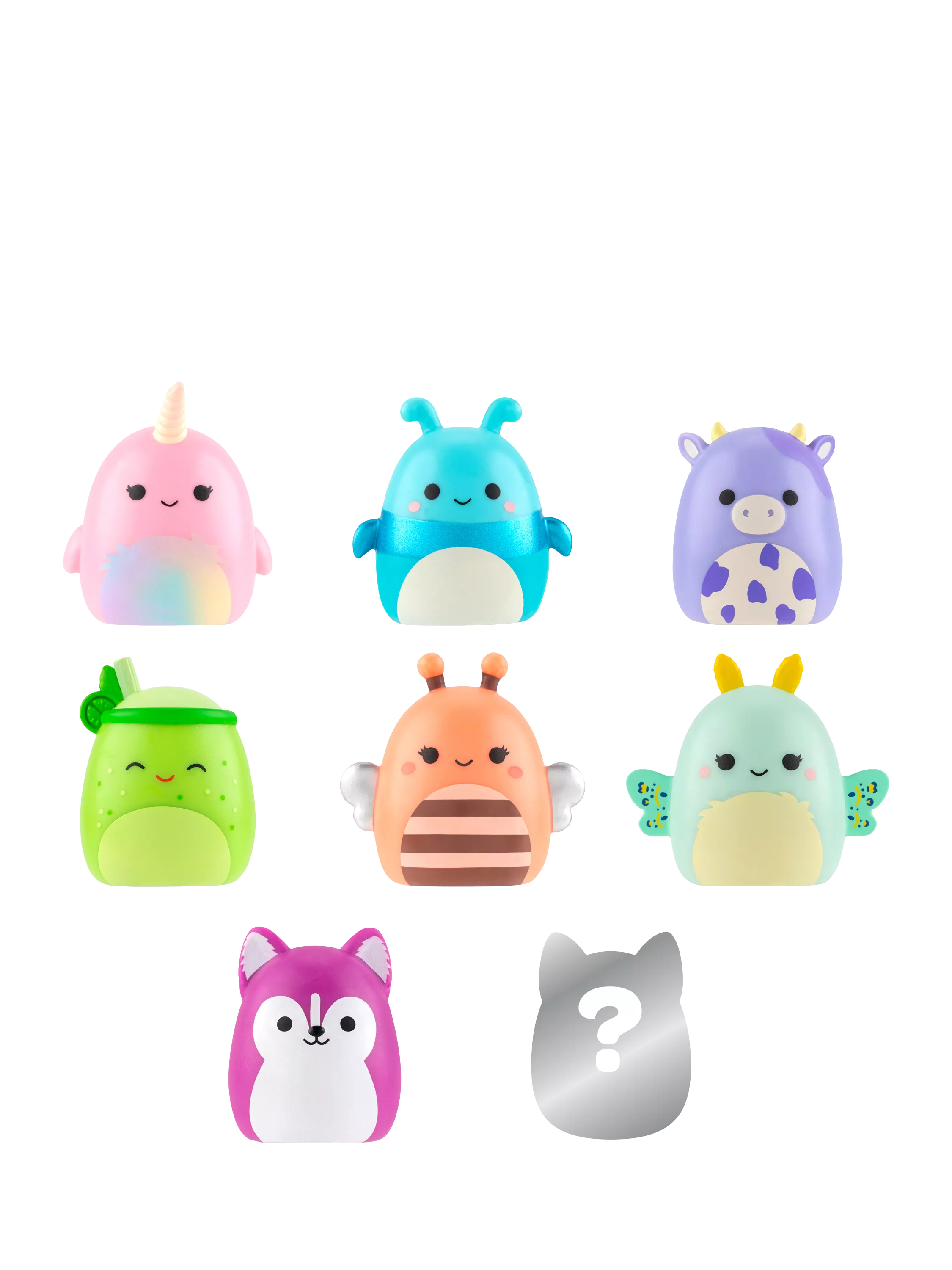 Squishmallows Squish-a-longs mini squish toy 8 pack, UK version