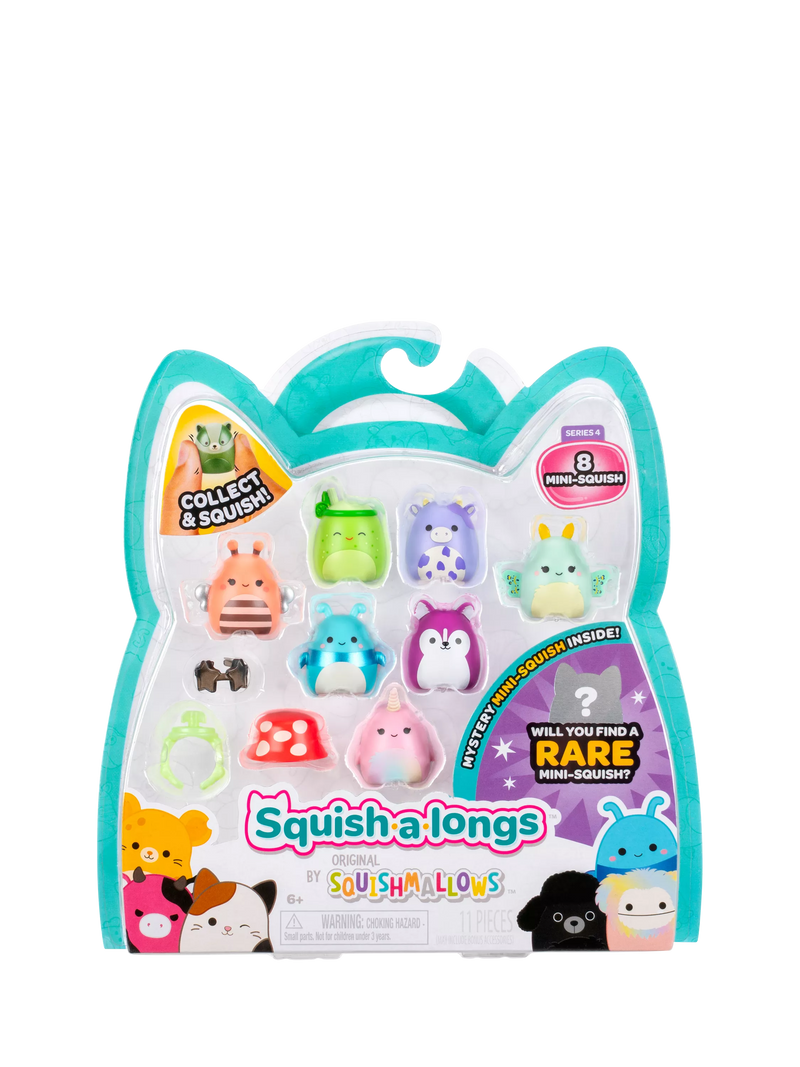 Squishmallows Squish-a-longs mini squish toy 8 pack, UK version