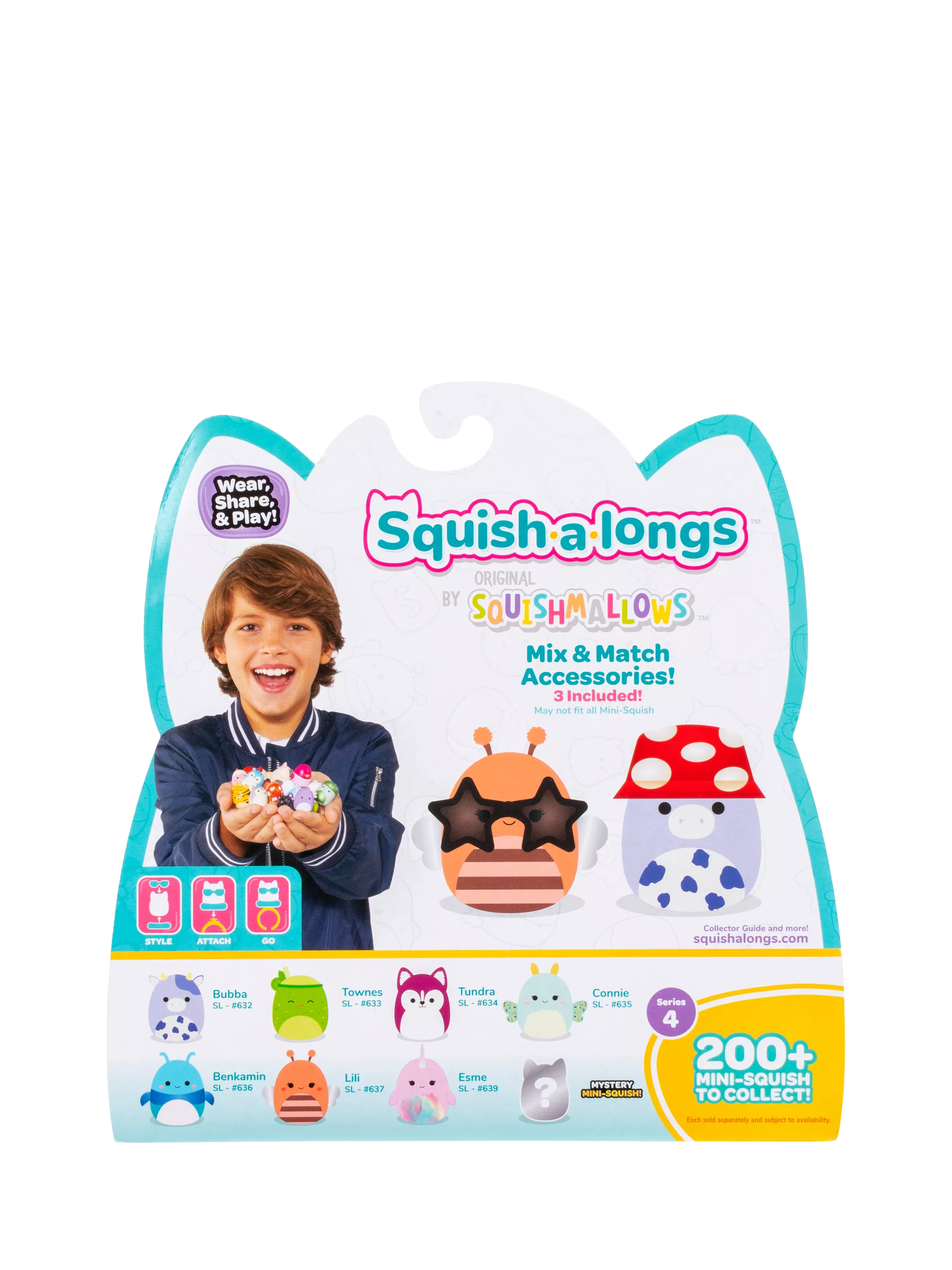 Squishmallows Squish-a-longs mini squish toy 8 pack, UK version
