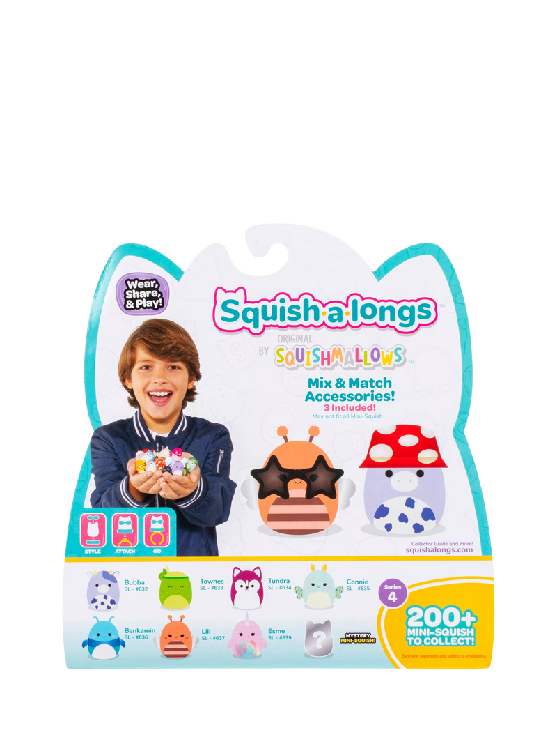 Squishmallows Squish-a-longs mini squish toy 8 pack, UK version