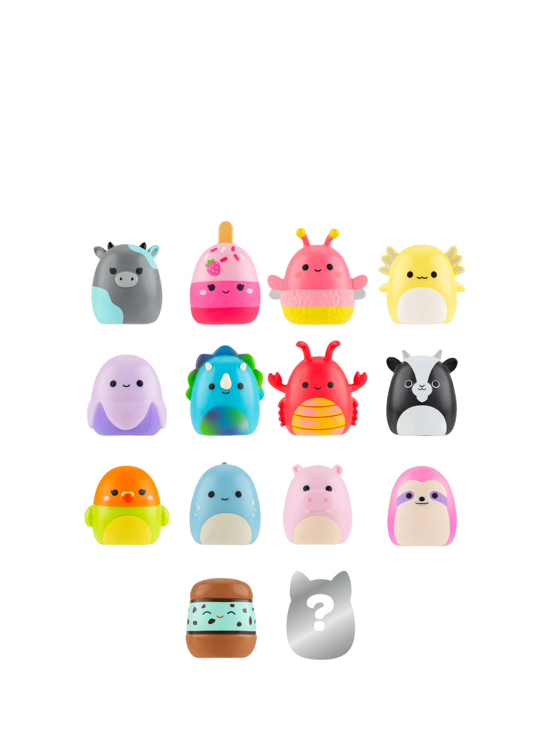 Squishmallows Squish-a-longs mini squish 14-pack toys, UK version