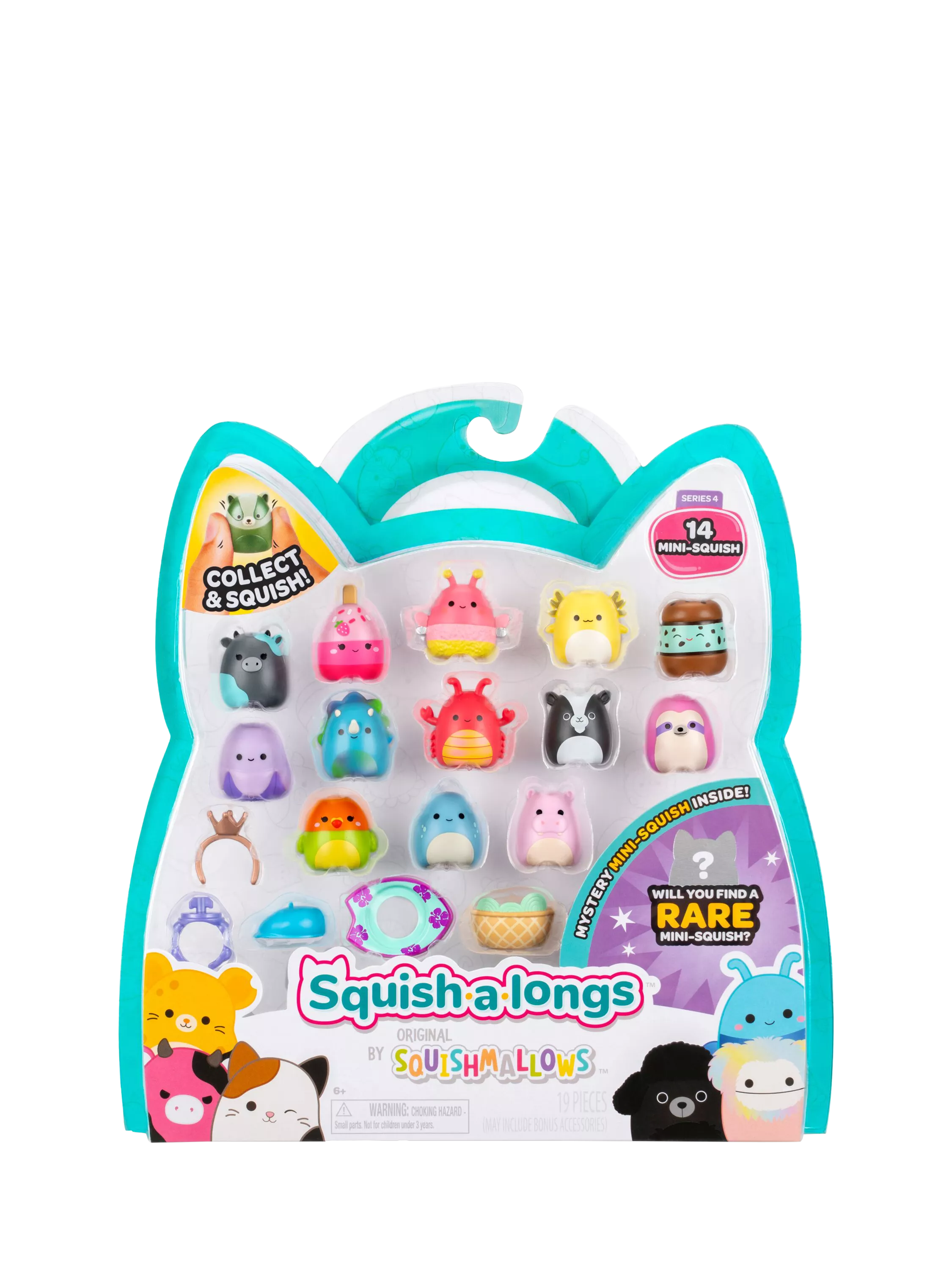 Squishmallows Squish-a-longs mini squish 14-pack toys, UK version