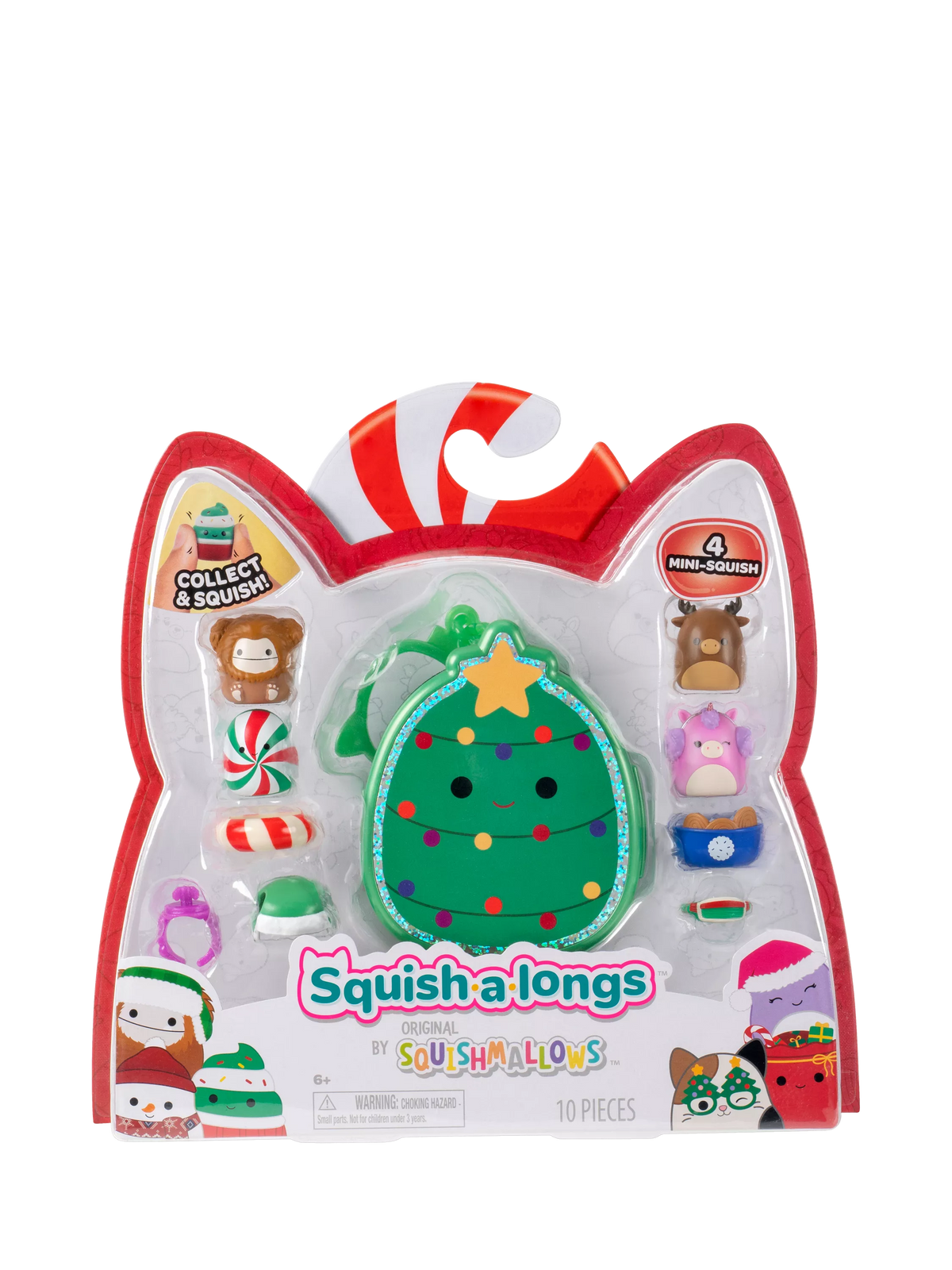 Squishmallows Christmas Mini Squish pack of 4, imported from the UK