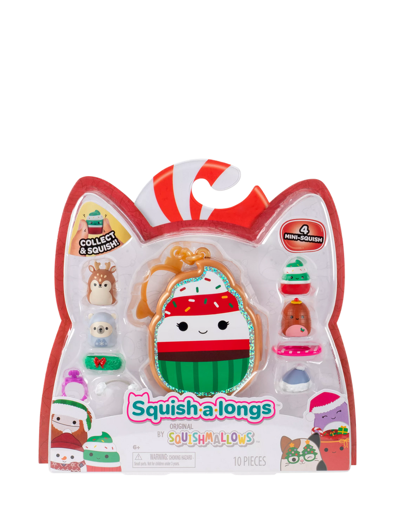 Squishmallows Christmas Squish-a-longs pack of 4 mini squish (British brand)