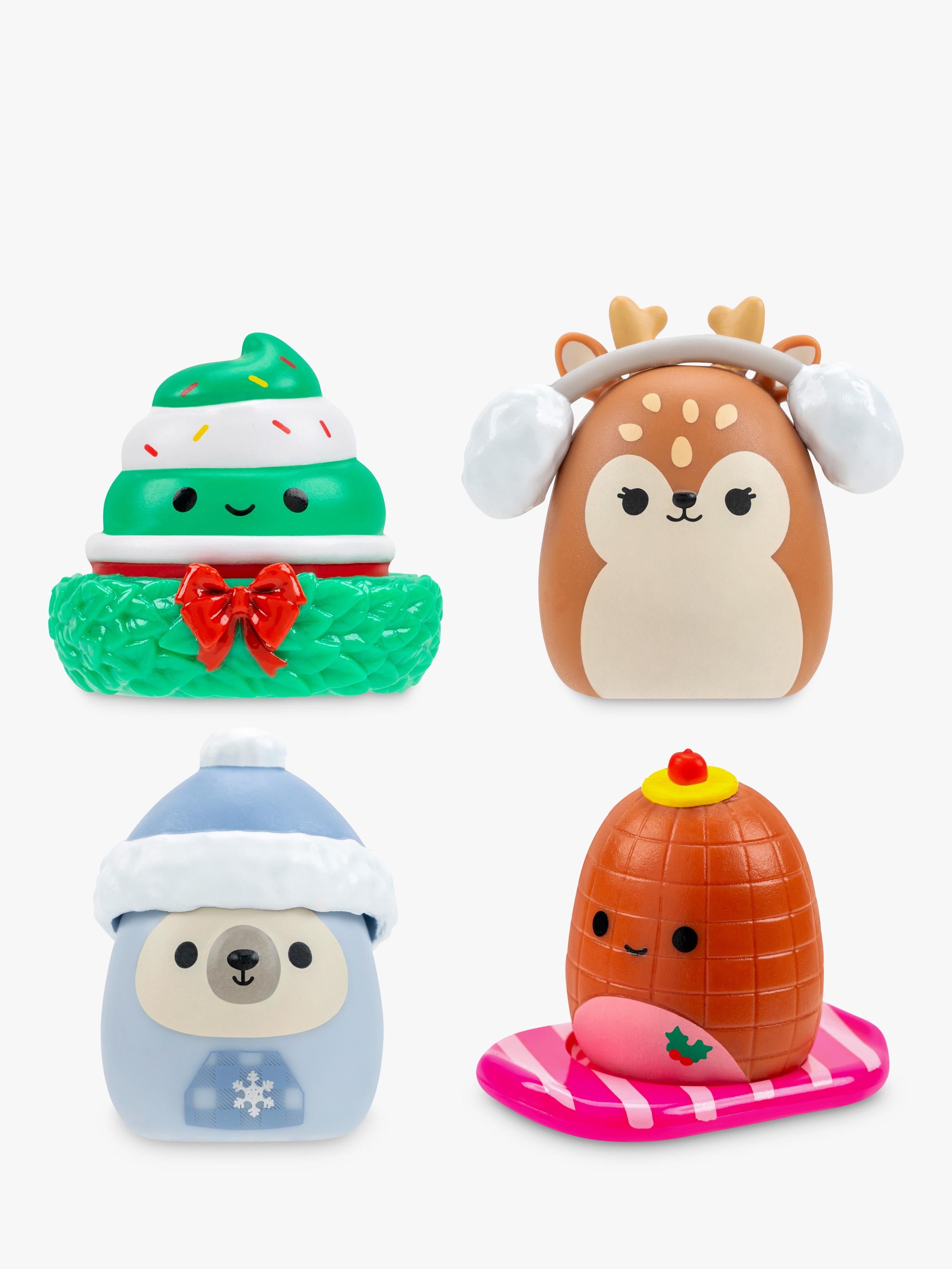 Squishmallows Christmas Squish-a-longs pack of 4 mini squish (British brand)