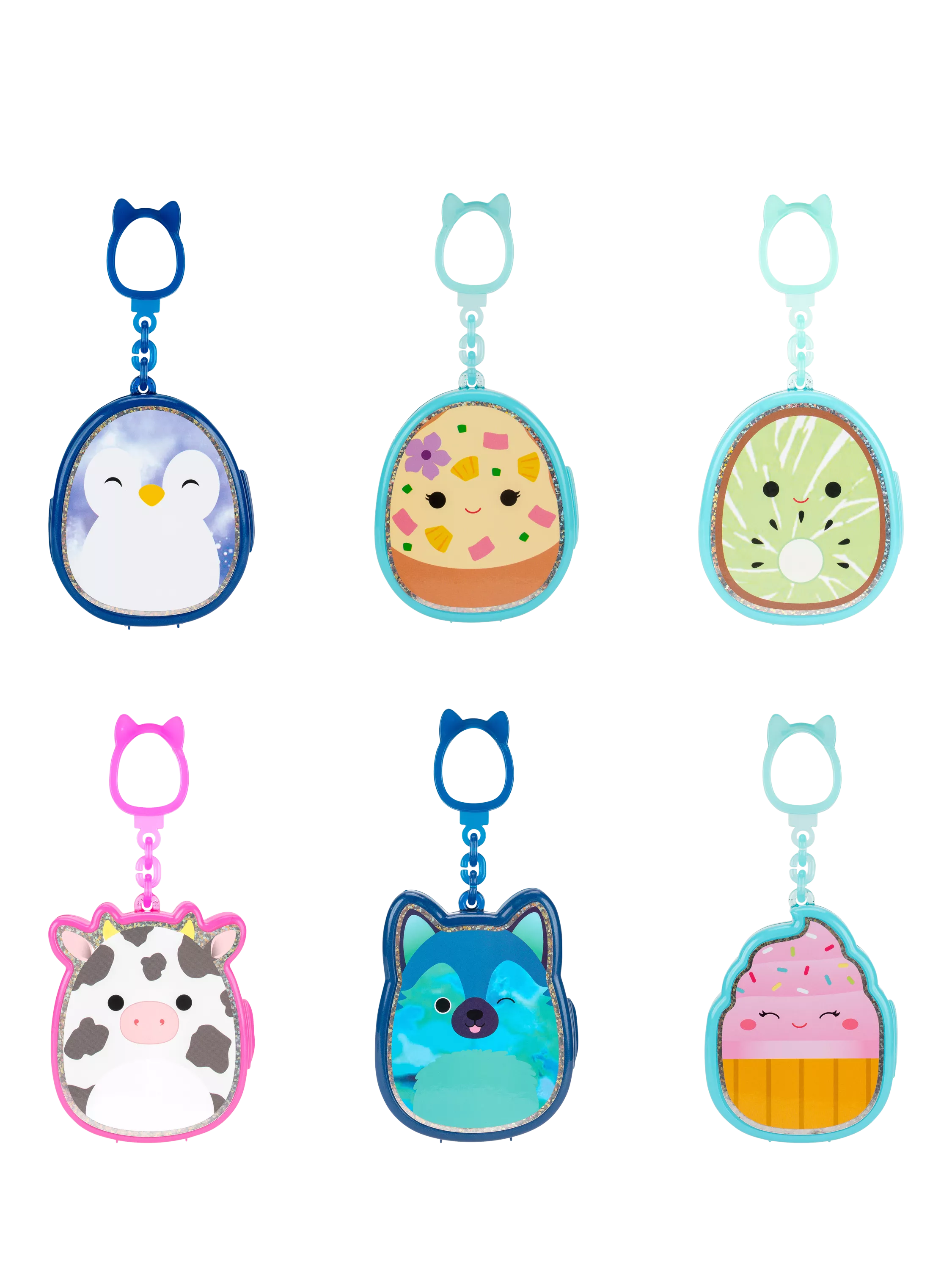 Squishmallows Squish-a-longs Clip-a-longs toy set, UK version