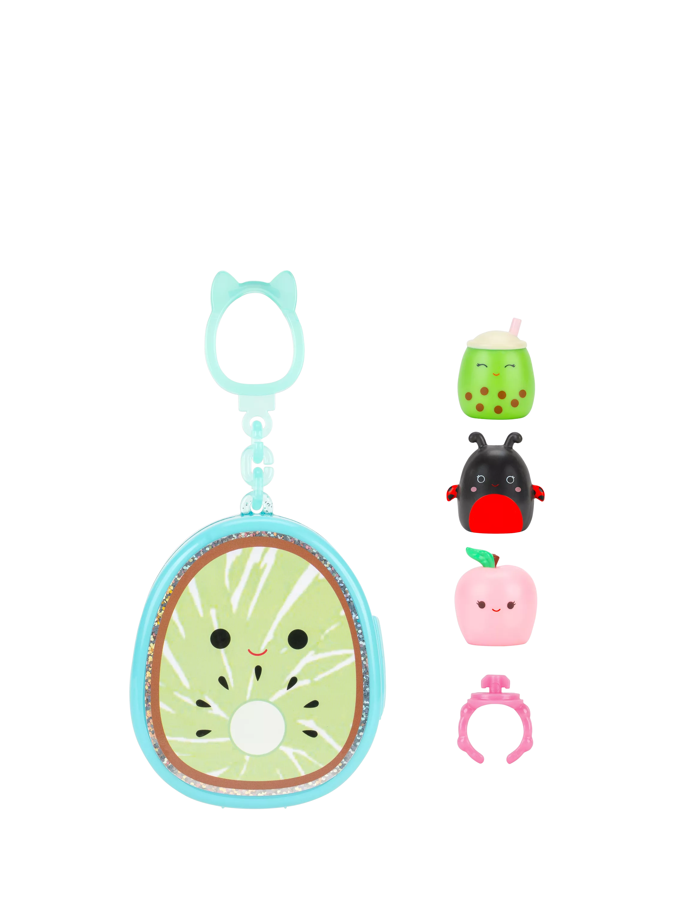 Squishmallows Squish-a-longs Clip-a-longs toy set, UK version