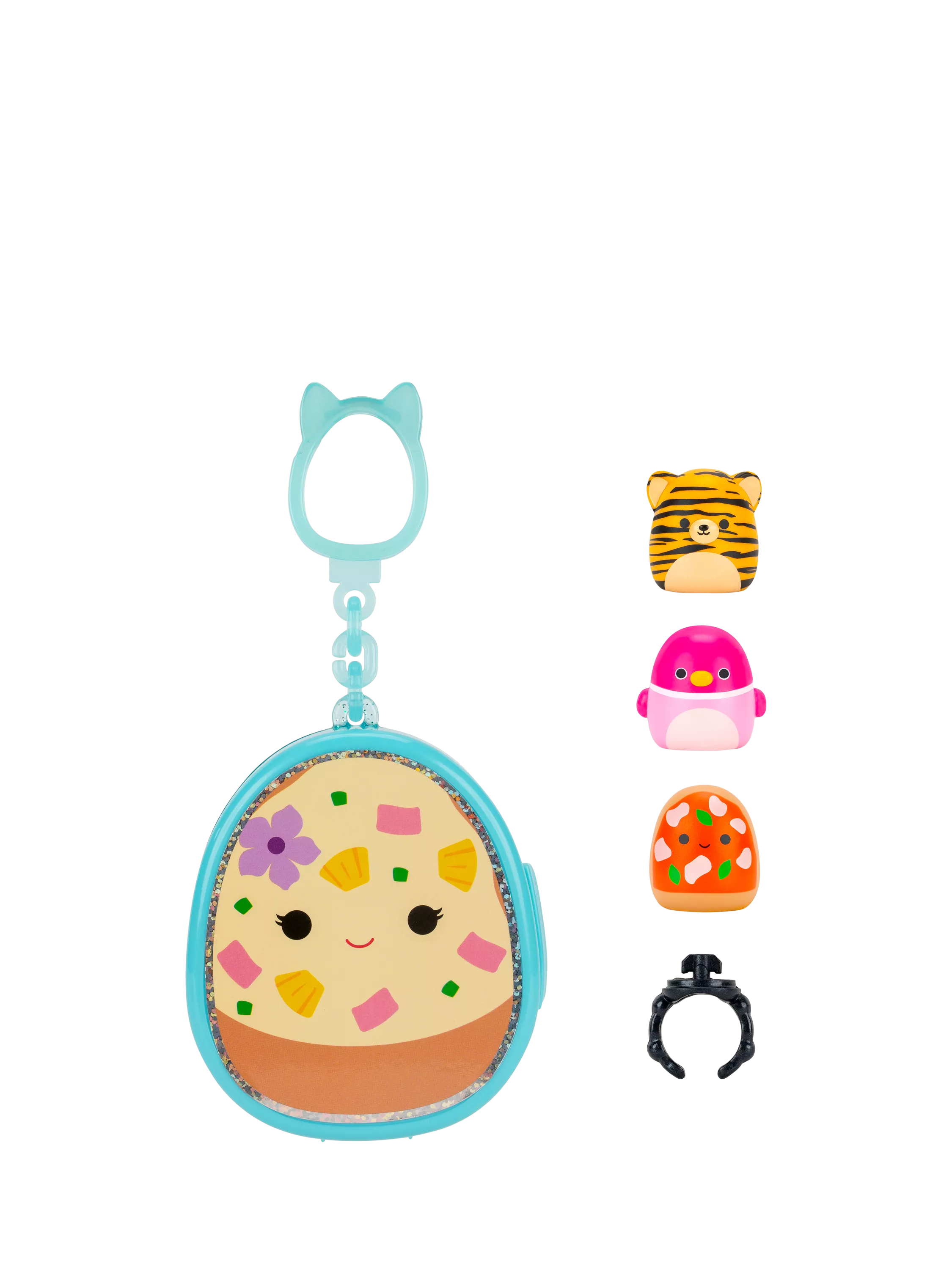 Squishmallows Squish-a-longs Clip-a-longs toy set, UK version