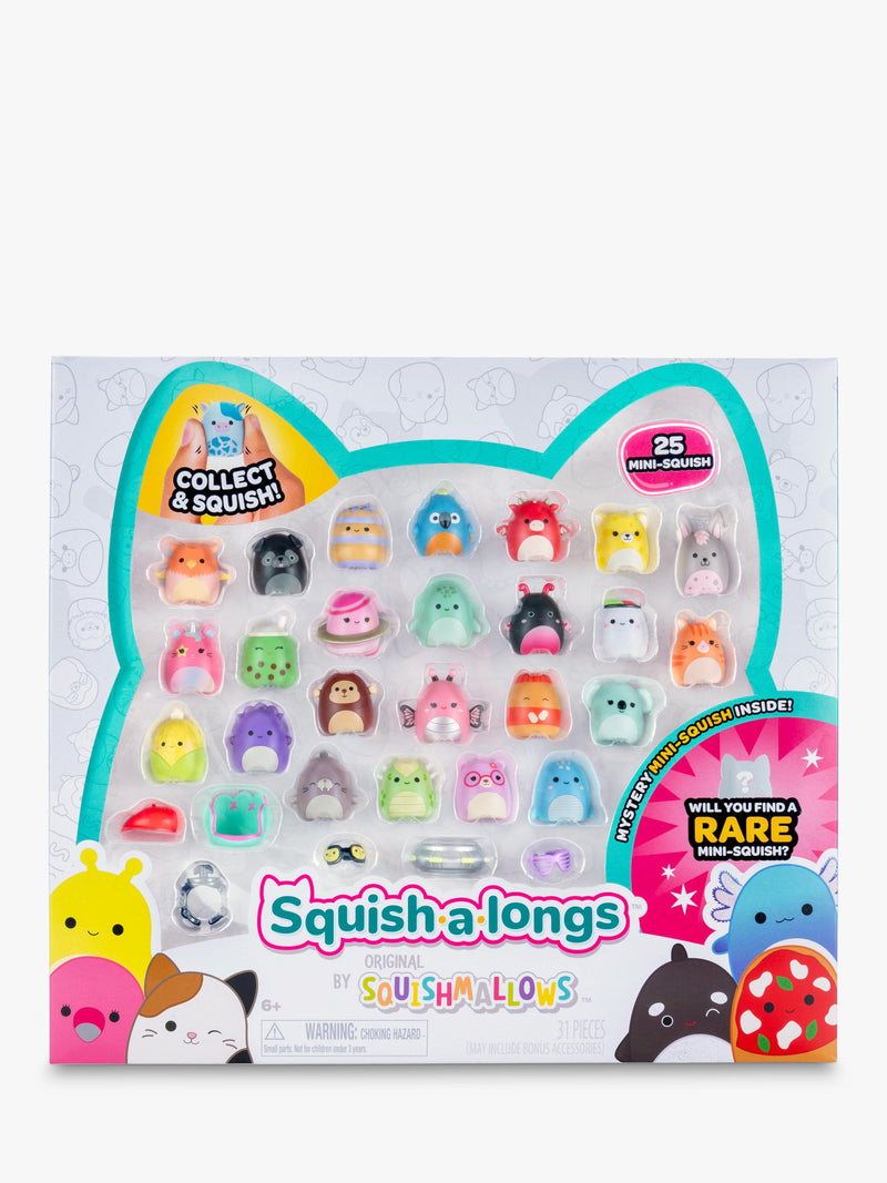 Squishmallows Squish-a-longs Mini-Squish toy pack of 25, UK version