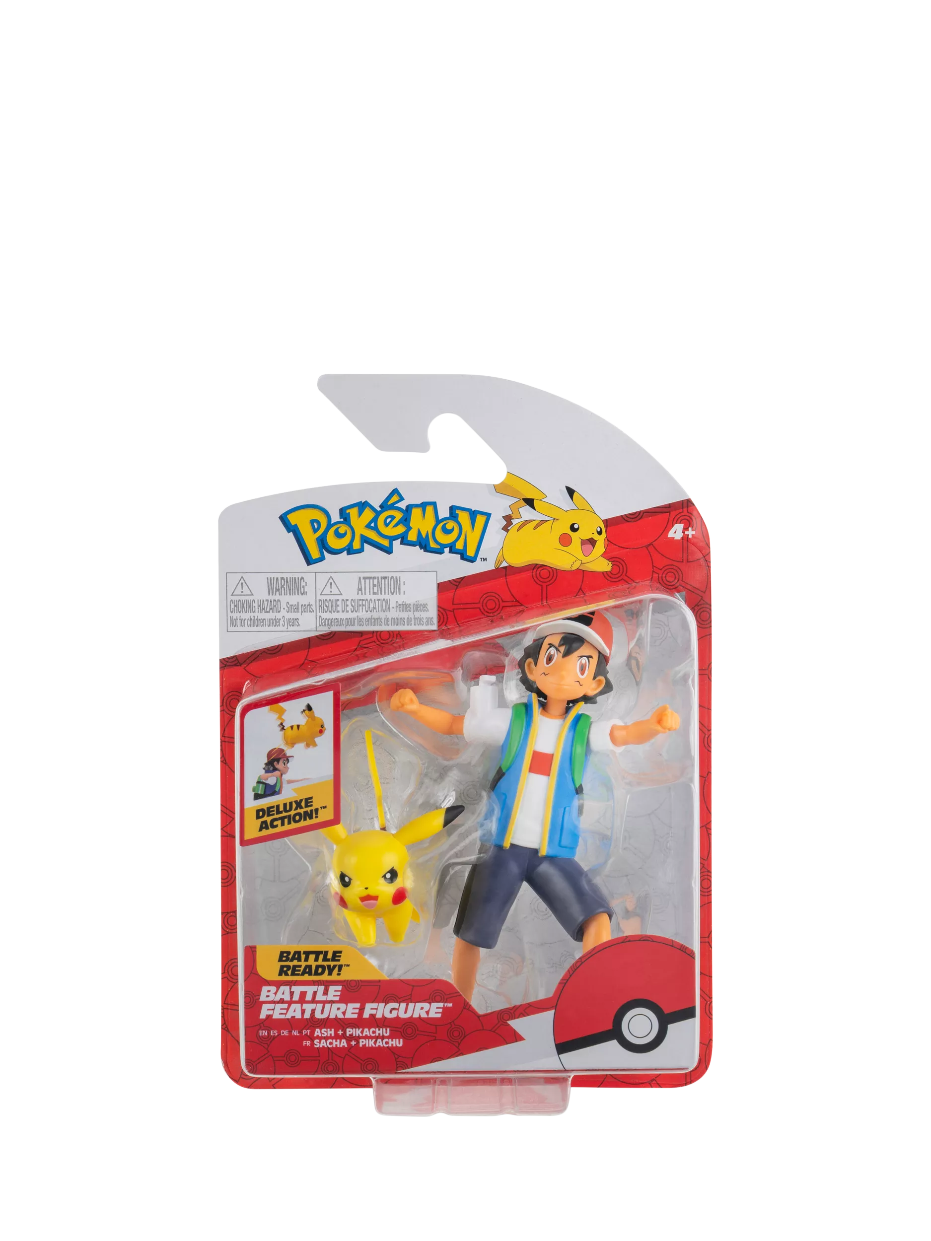 Pokémon Ash Ketchum and Pikachu figure set - British product