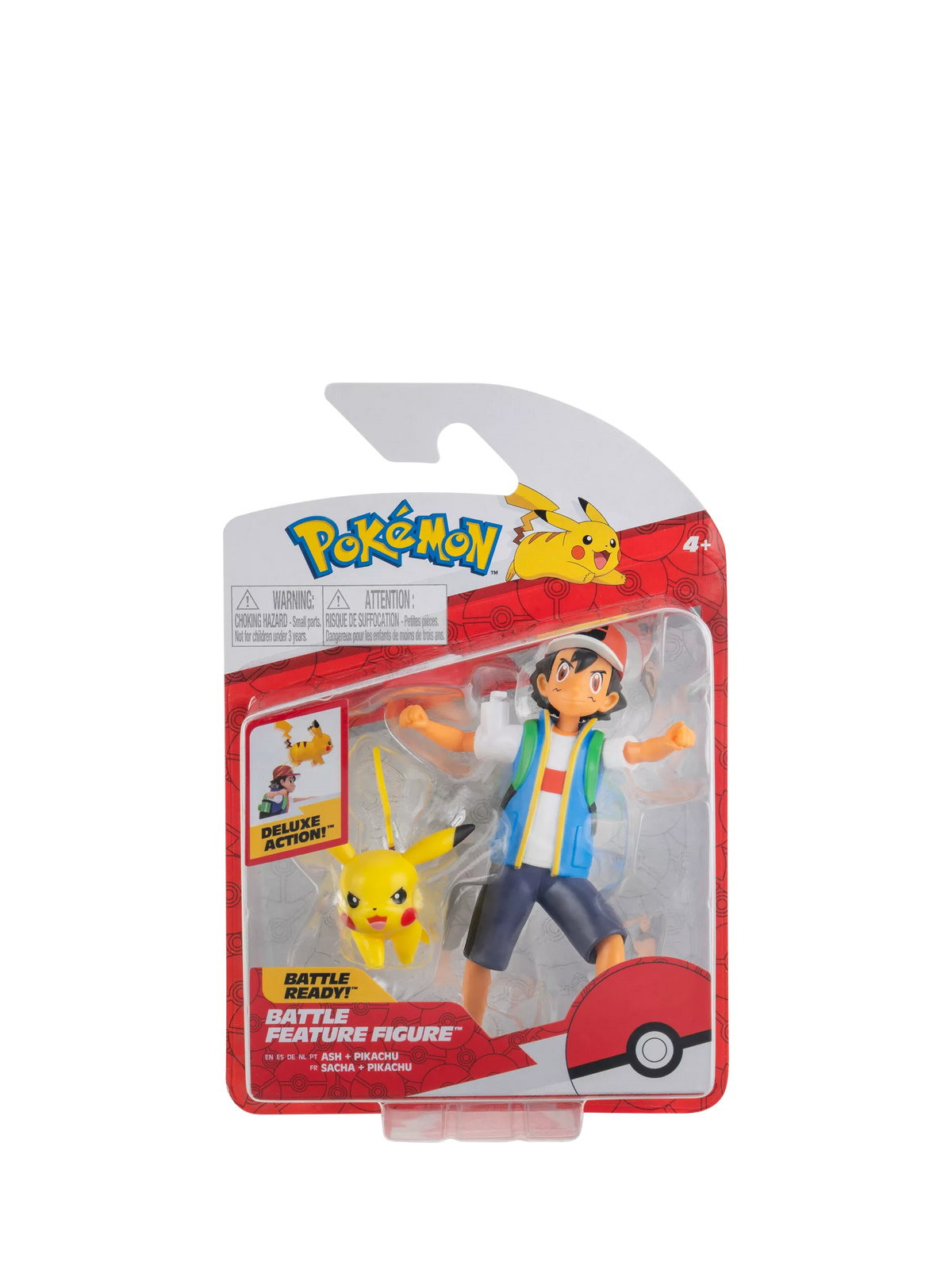 Pokémon Ash Ketchum and Pikachu figure set - British product