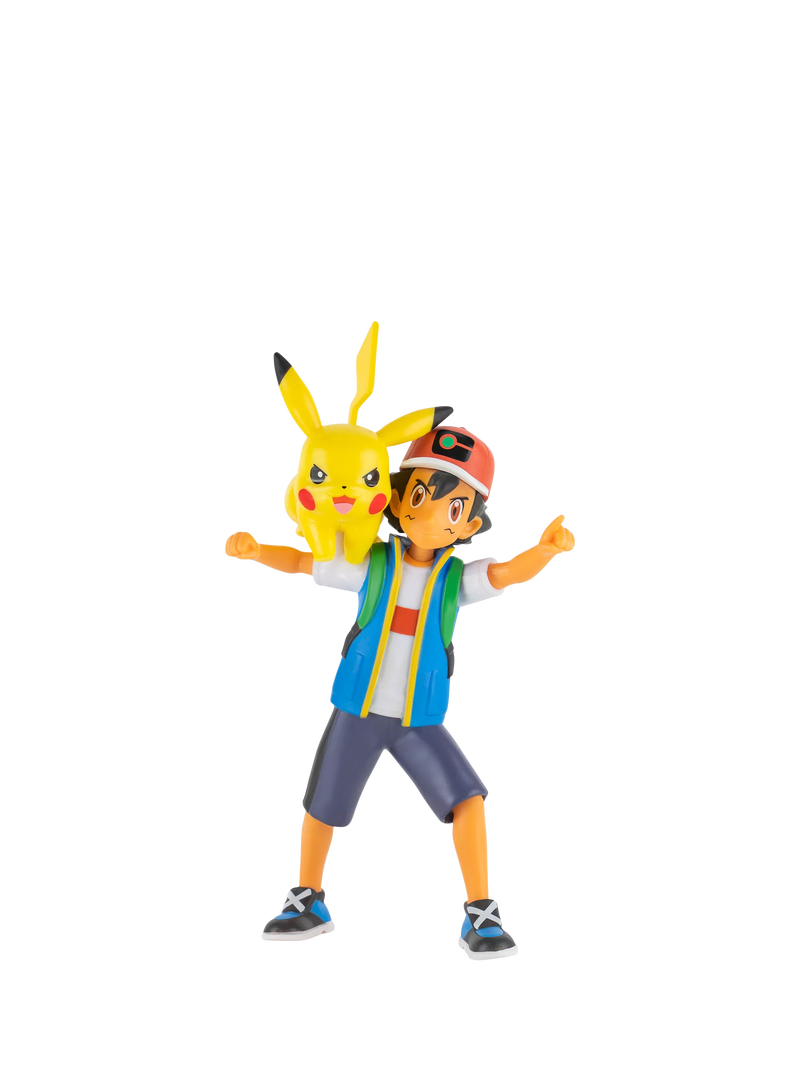 Pokémon Ash Ketchum and Pikachu figure set - British product