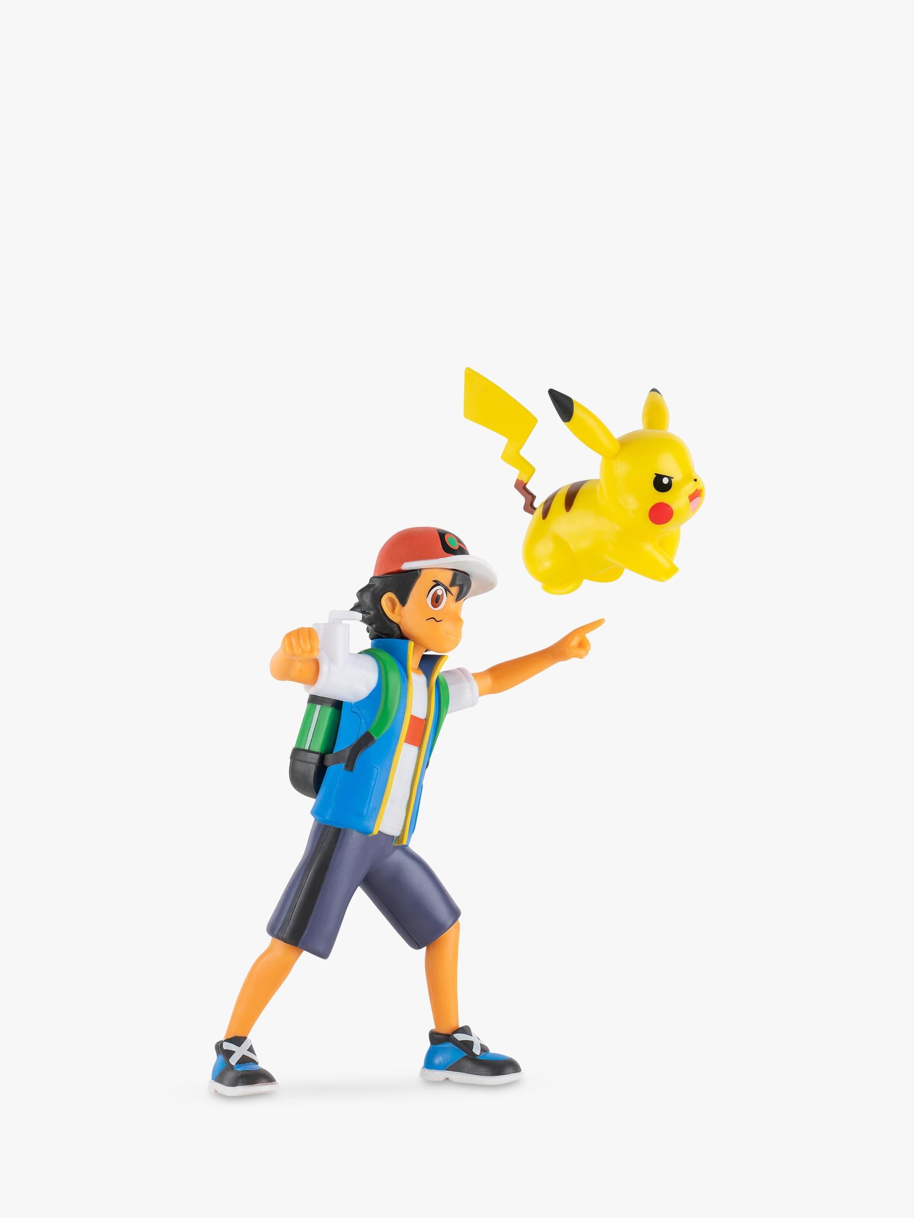 Pokémon Ash Ketchum and Pikachu figure set - British product