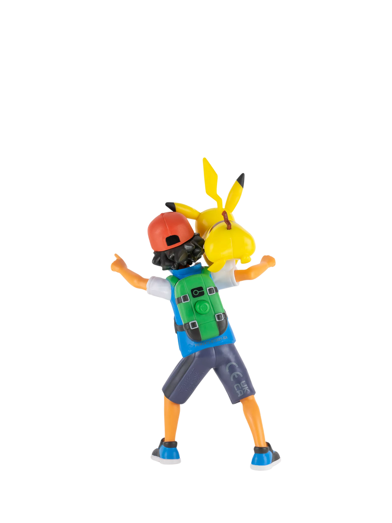 Pokémon Ash Ketchum and Pikachu figure set - British product