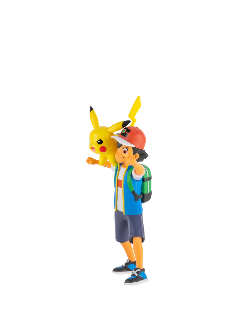 Pokémon Ash Ketchum and Pikachu figure set - British product