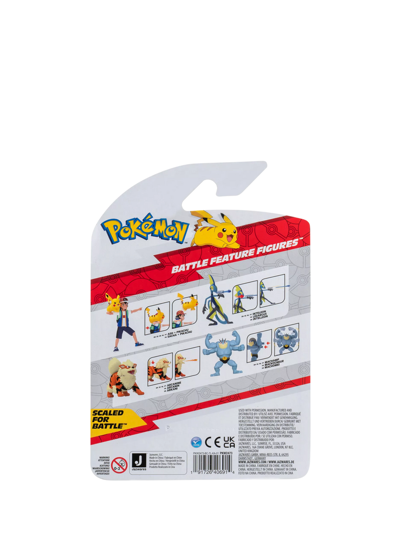 Pokémon Ash Ketchum and Pikachu figure set - British product