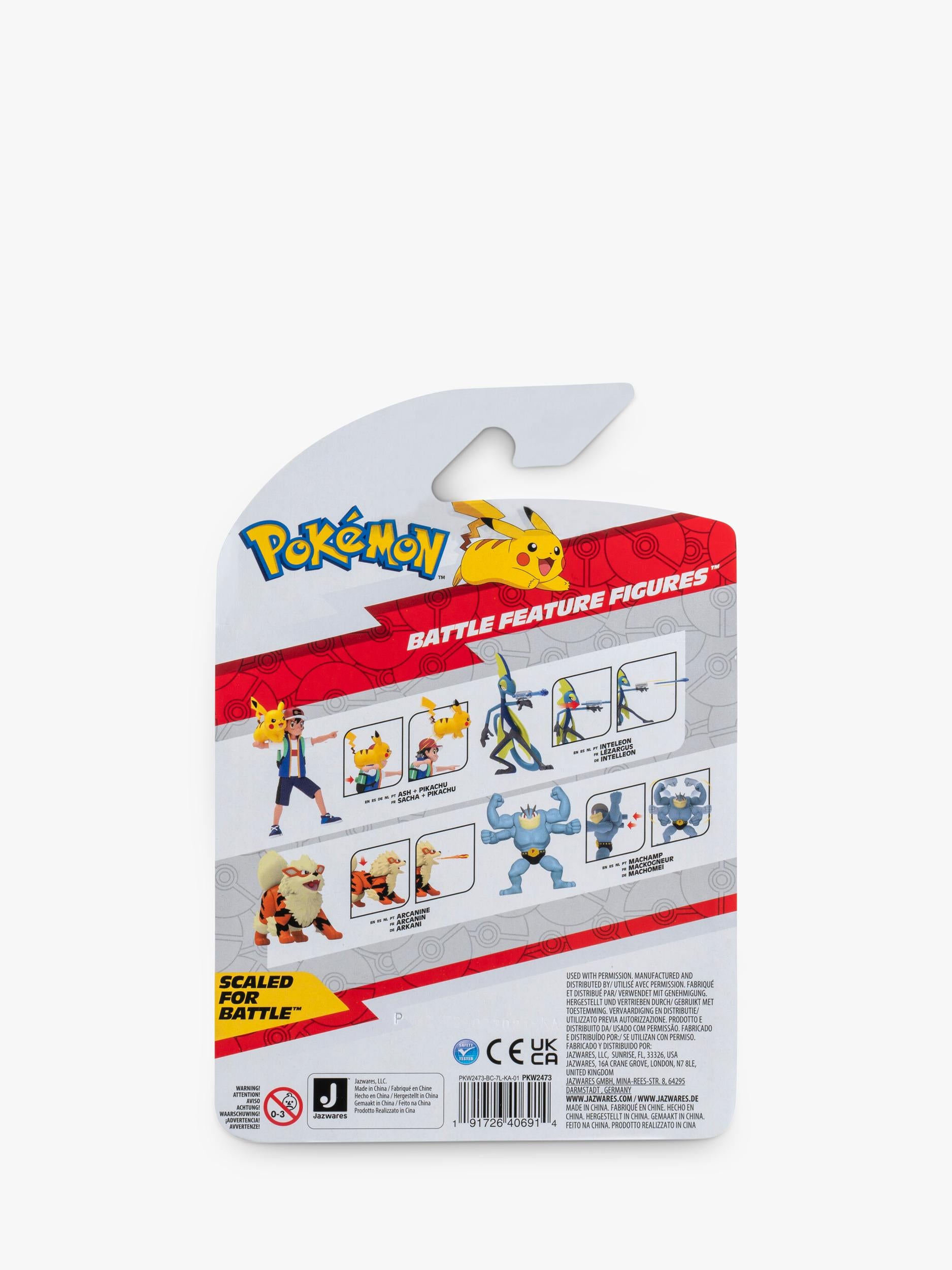 Pokémon Ash Ketchum and Pikachu figure set - British product