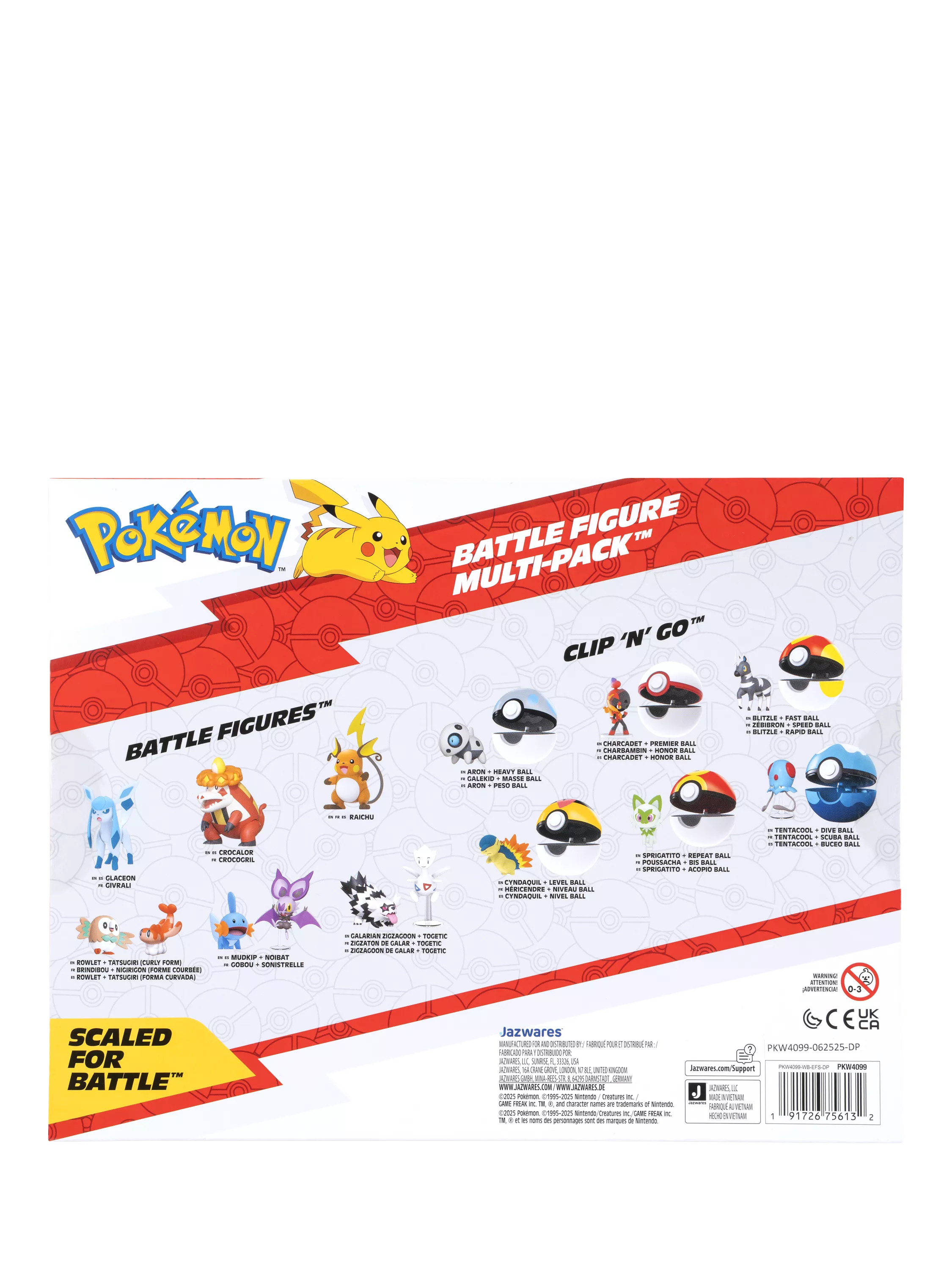 Pokémon Battle Ready Figures 6 pack - British product