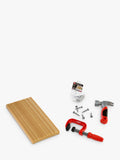 Creative Construction Toy Hammer and Nail Set with Foam Wood
