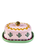 Eleanor Bowmer Electric Coast Stoneware Butter Dish, Multi
