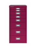 Bisley MultiDrawer 8 Drawer A4 Filing Cabinet, Berry