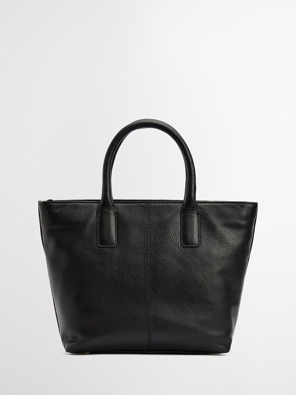 Barbour Birch Leather Tote Bag in leather finish (British brand)
