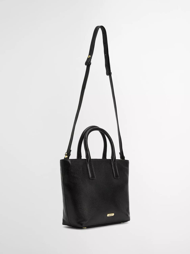 Barbour Birch Leather Tote Bag in leather finish (British brand)