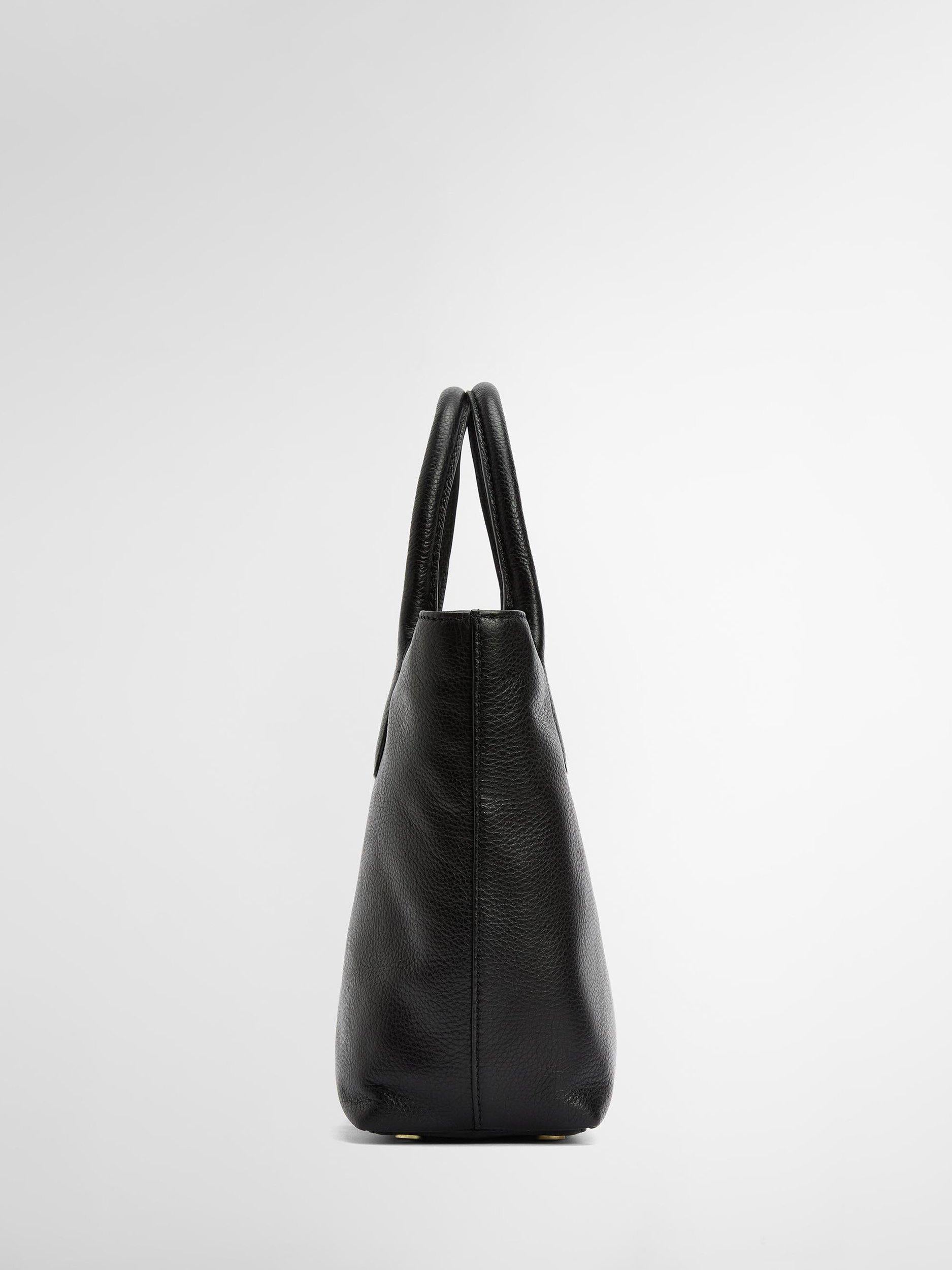 Barbour Birch Leather Tote Bag in leather finish (British brand)