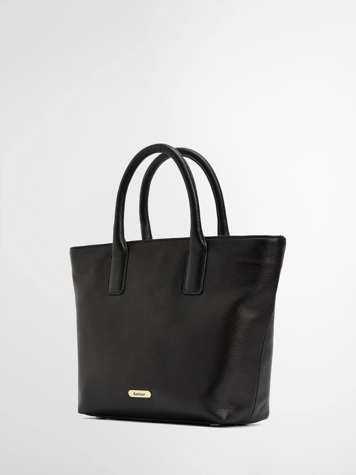 Barbour Birch Leather Tote Bag in leather finish (British brand)